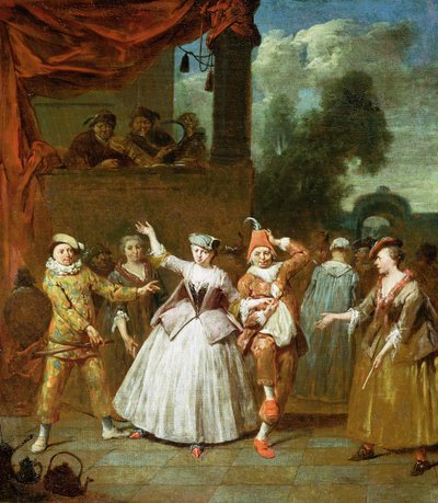 Actors from the Commedia dell